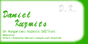 daniel kuzmits business card